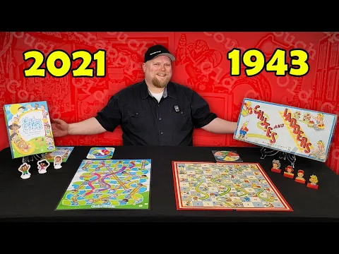 Chutes and Ladders Retro Board Game Review - Milton Bradley (1943) vs. Hasbro (2021)