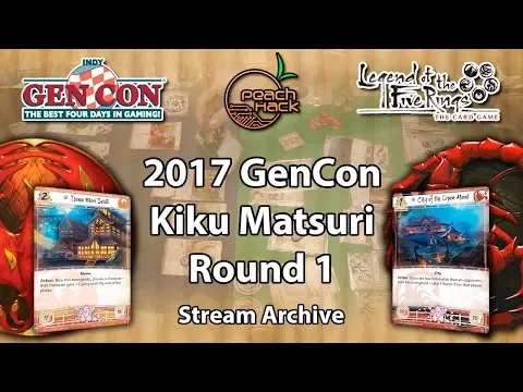 L5R - Phoenix vs. Scorpion - 2017 GenCon Kiku Matsuri Stream Archive - Round 1