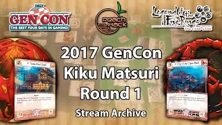 L5R - Phoenix vs. Scorpion - 2017 GenCon Kiku Matsuri Stream Archive - Round 1