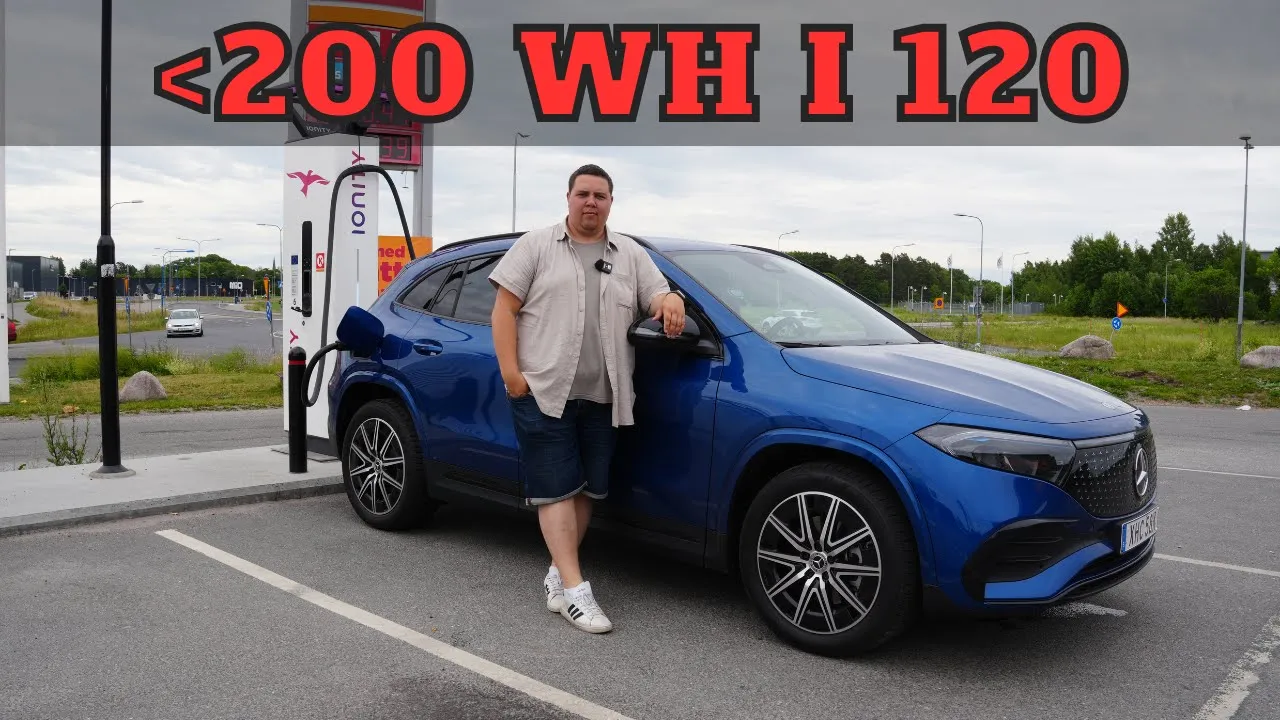 Mercedes EQA 250+ (2024) räckviddstest på motorväg |  Elbilsmagasinet
