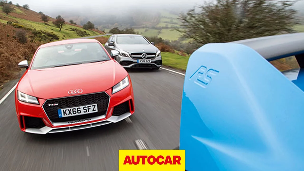 Audi TT RS v Mercedes-AMG A45 v Ford Focus RS | Ultimate all-weather Audi TT RS review | Autocar