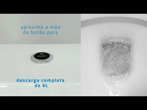 Kit Vaso Eletrônico Vesúvio 3/6L Branco Icasa