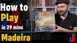 How to play Madeira boardgame - Full teach + Visuals - Peaky Boardgamer