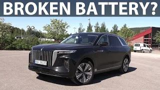 Hongqi E-HS9 Exclusive test for faulty battery