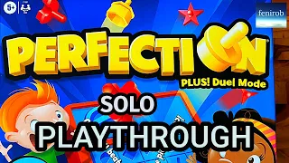Perfection Board Game | Playthrough (Solo)