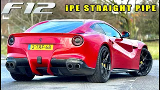FERRARI F12 *iPE STRAIGHT PIPE* // REVIEW on AUTOBAHN