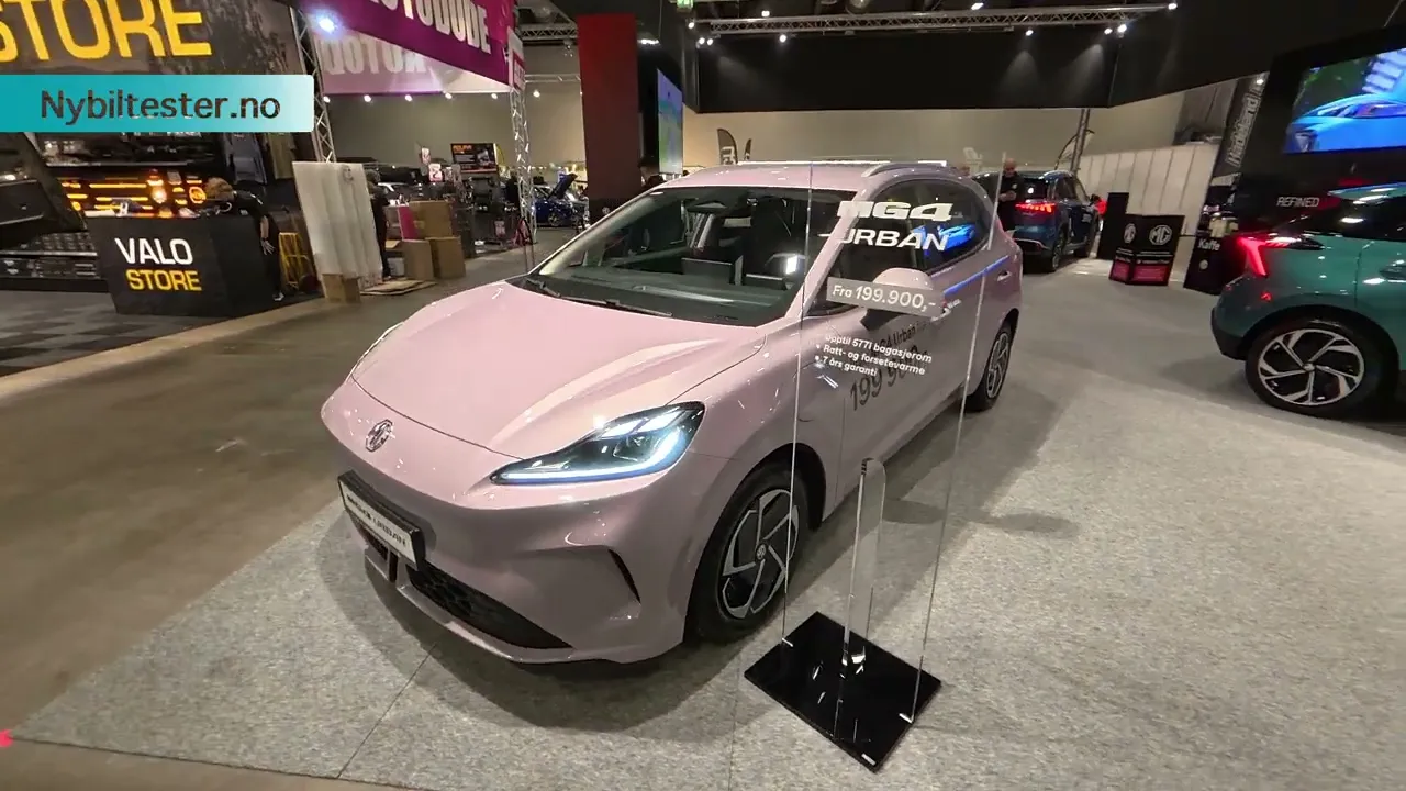 MG4 Urban (kr 199 900) sett på Oslo Motor Show