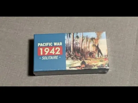 The Discriminating Gamer: Pacific War 1942: Solitaire unboxing with Ray