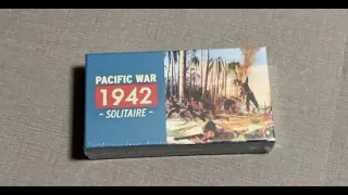 The Discriminating Gamer: Pacific War 1942: Solitaire unboxing with Ray