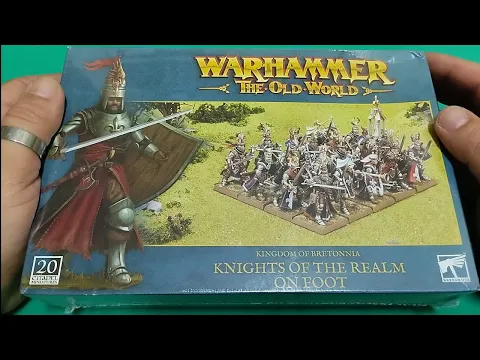 Warhammer - The Old World - Kingdom of Bretonnia - Knights Of The Realm On Foot Unboxing