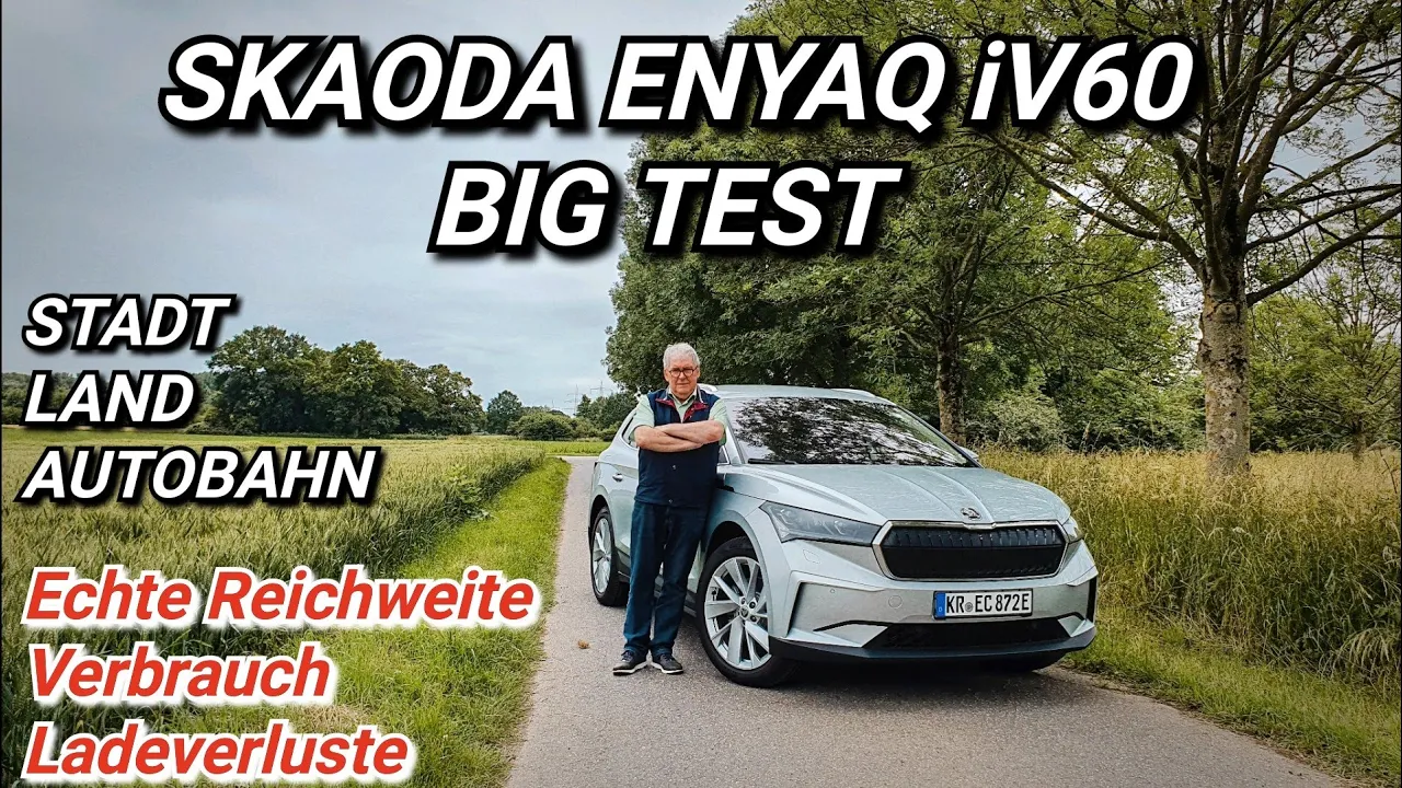 SKODA ENYAQ iV60! Viel Auto wenig Reichweite? Der Mix Test. #skodaenyaq #elektroauto