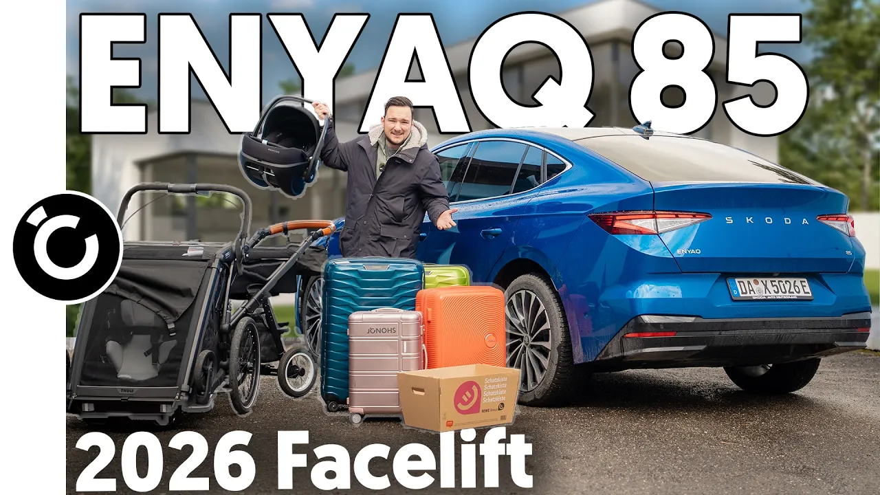 Škoda Enyaq 85 Coupe Alltagstest – Platz, Reichweite & Kofferraum-Check