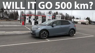 VW ID3 82 kWh range test