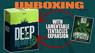 Unboxing Deep Regrets Board Game with Lamentable Tentacles Expansion #DeepRegrets