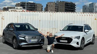 Audi Q4 E-Tron vs Audi E-Tron | Comparison Test | Big E-Tron vs Baby E-Tron
