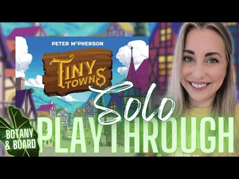 TINY TOWNS | Solo Playthrough (new style see description)
