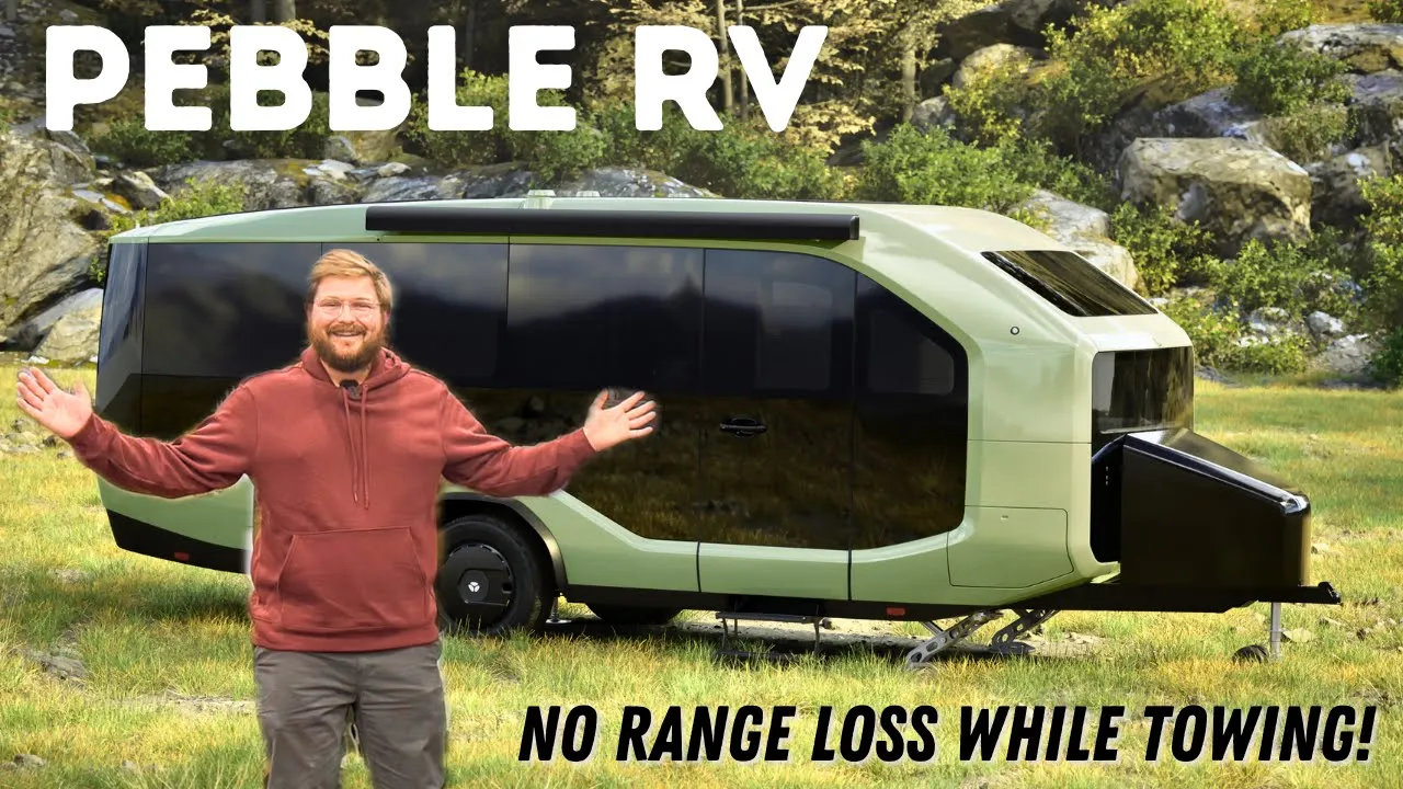 Pebble Full Tour! A Towable RV Made For EVs - Fully Integrated Battery, Motor, Solar, & Software