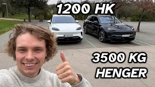 Jeg kjører elektriske Cayenne - den ULTIMATE elbilen