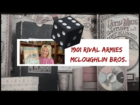 Antique 1901 Board Game of Rival Armies by Mcloughlin Bros #vintage #antique #vintagegames