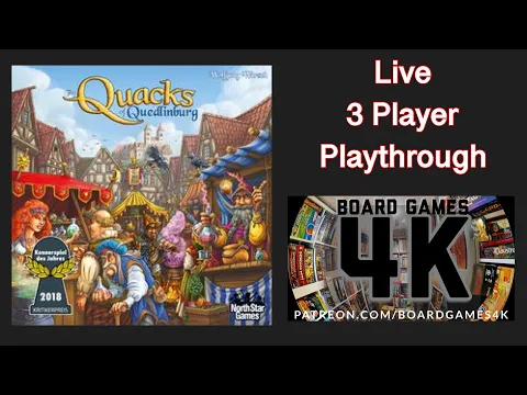 Quacks Of Quedlinburg Boardgame - Live 3 Player Playthrough