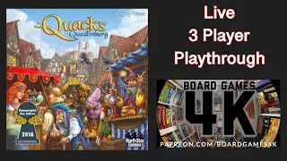 Quacks Of Quedlinburg Boardgame - Live 3 Player Playthrough
