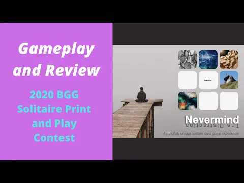 Nevermind: The Distraction Gameplay and Review - BGG Solo Games Contest 2020