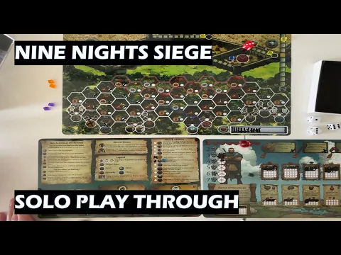 Nine Nights Siege Solo Play Through Board Game PnP
