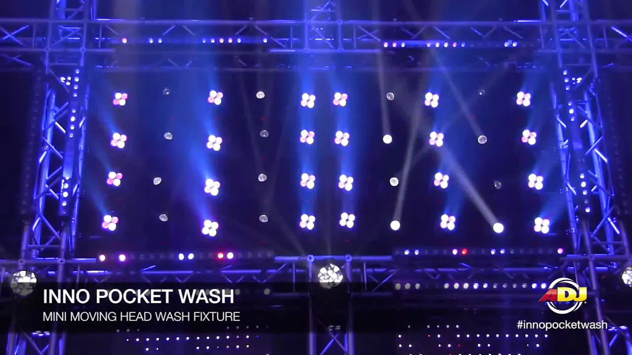 Product video thumbnail for ADJ American DJ Inno Pocket Wash RGBW Moving LED Light