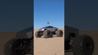 When a Tesla Cybertruck turns into a monster truck 💪 #tesla #cybertruck #monstertruck