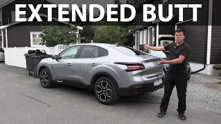 Citroen e-C4X banana box test