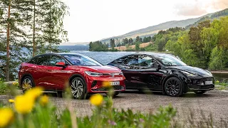 Test: Tesla Model Y Performance Vs. Volkswagen ID.5 GTX
