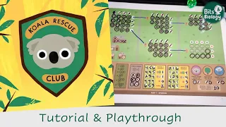 Koala Rescue Club Tutorial & Playthrough | Map 1 | A roll & write print & play game | Bits & Biology