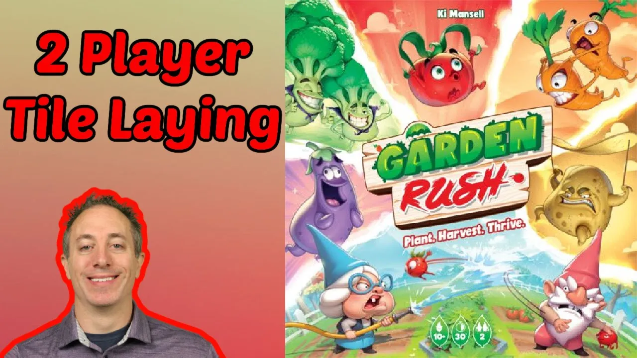 Garden Rush Review - 2 Player Tile Laying Game