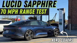 Well, That’s Not Great - Lucid Air Sapphire 70-MPH Highway Range Test!