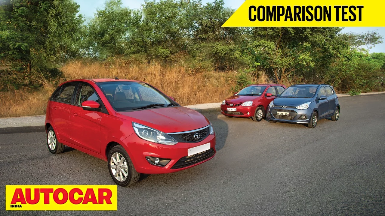 Tata Bolt VS Hyundai Grand i10 VS Toyota Etios Liva | Comparison Test | Autocar India