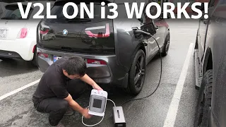 EVniculus V2L adapter tested on e-Golf, i3 and Model S