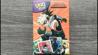 McDonald's UNO Flip! My Hero Academia Card Game 2026 McDonald’s Mini