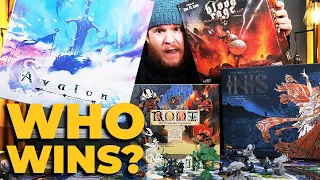Root, Blood Rage, & Inis vs. Avalon: The Riven Veil