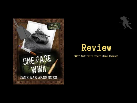 One Page WWII: Tank War Ardennes - Review