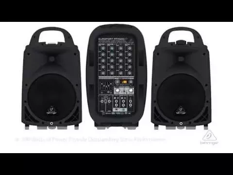 Product video thumbnail for Behringer Europort PPA500BT Portable PA System with Stands
