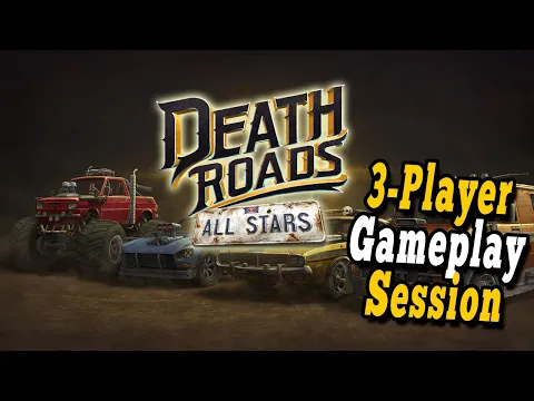 Death Roads: All Stars 3-Player Game Session | Car Racing Board Game