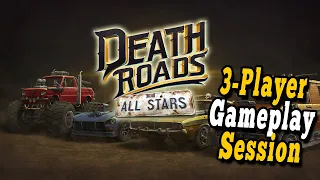 Death Roads: All Stars 3-Player Game Session | Car Racing Board Game