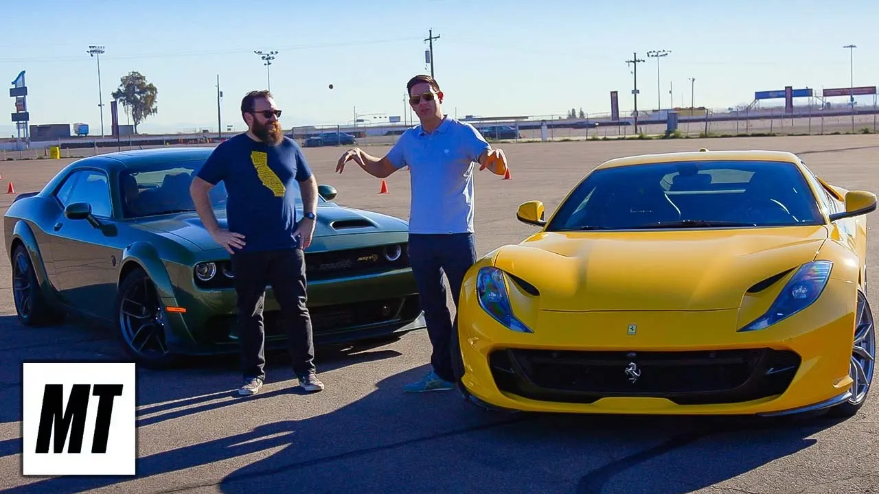 Ferrari 812 Superfast vs Dodge Challenger Hellcat Redeye - Head 2 Head S10 Ep 108 FULL EPISODE