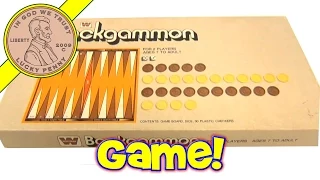 Vintage 1973 Whitman Backgammon Board Game, No 4832