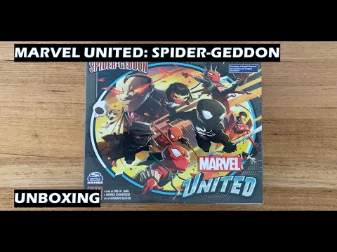 Unboxing Spider-Geddon Marvel United Board Game