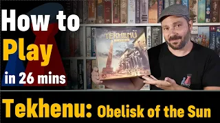 How to play Tekhenu : Obelisk of the Sun + Visuals - Peaky Boardgamer