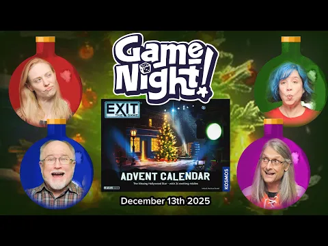 GameNight! 24 Days of Christmas Day 13 - Exit: The Game Advent Calendar - The Missing Hollywood Star