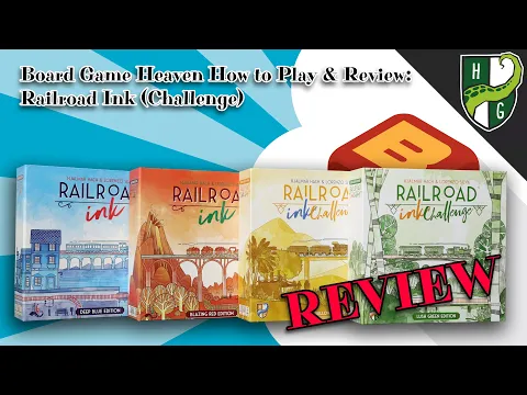 Board Game Heaven How To Play & Review 279: Railroad Ink (Challenge) by Horrible Guild