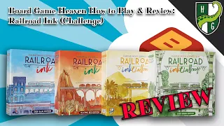 Board Game Heaven How To Play & Review 279: Railroad Ink (Challenge) by Horrible Guild