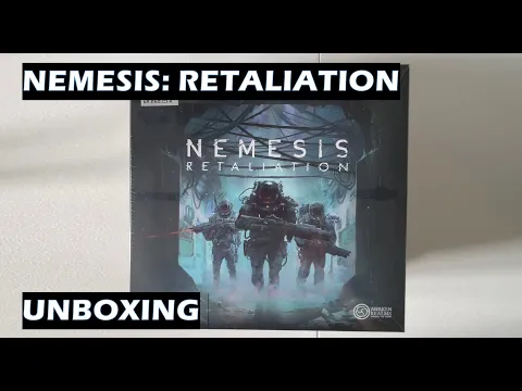 Unboxing Nemesis Retaliation board game jpg